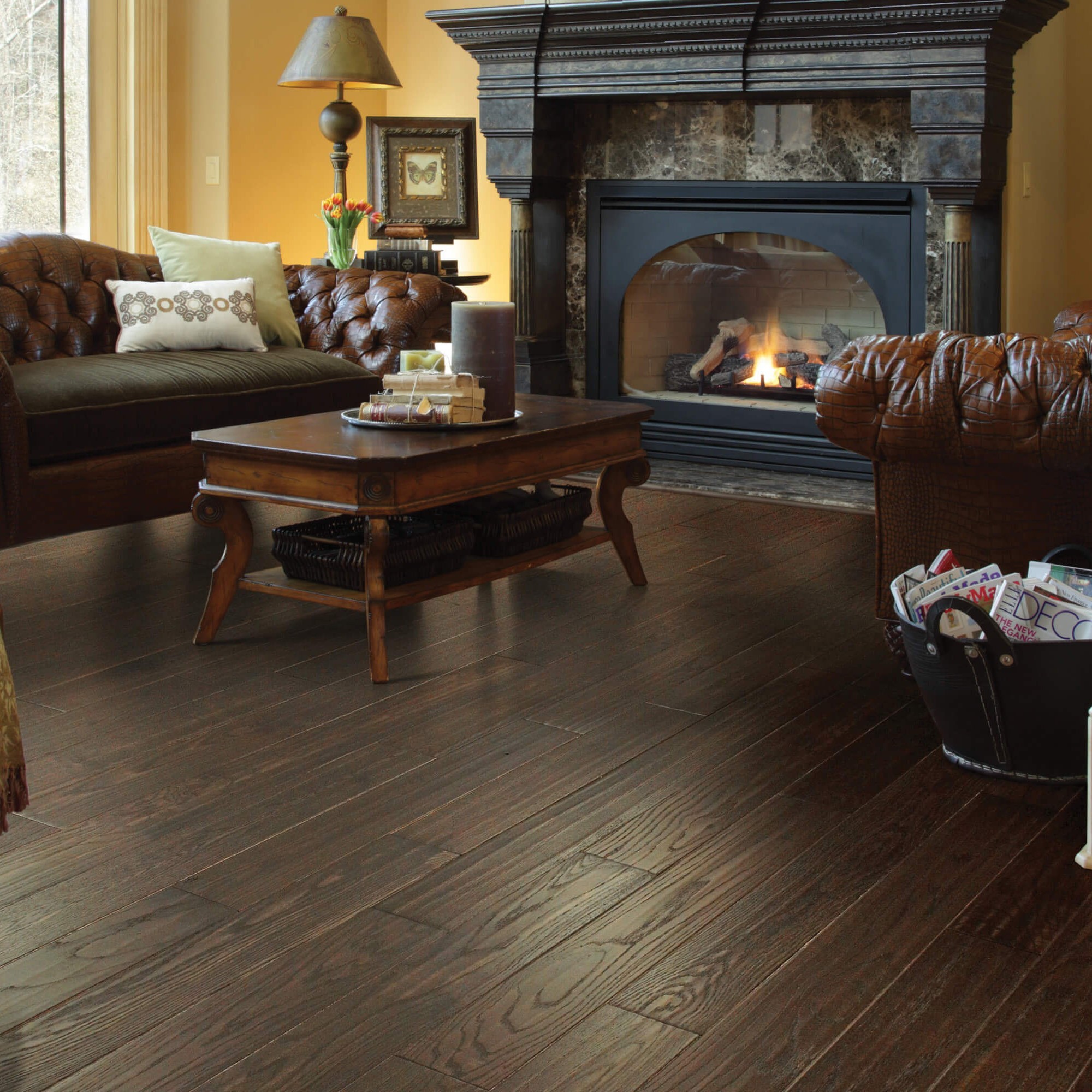 Living room Hardwood flooring |  Mid-Michigan Floor Coverings